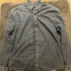 Casual Denim Button-Up Shirt